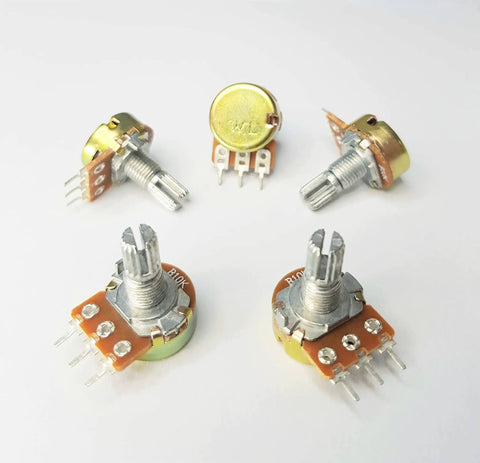 10K Ohm Potentiometer Kit For Arduino ESP32 ESP8266 Raspberry Pi 5 Pieces With Easy Tutorials For 5V And 3.3V Microcontrollers