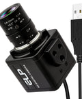 16MP HD USB Camera with 2.8 to 12mm 4X Optical Zoom CS Mount Lens, USB plug, suitable for Windows Linux Jetson Nano, ideal for inspection