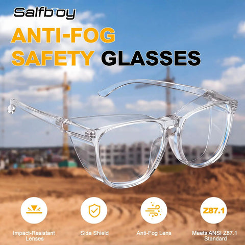 Heavy Duty 36 Pack ANSI Z87.1 Safety Glasses Featuring Side Shields And Anti Scratch Coating Delivering Badass Eye Protection For Tough Jobs And Sweet Day To Day Runs For Men And Women clear anti-fog lenses with side shield design