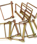Ten Pack One Quarter Inch Wire Lock Pins For Trailer Couplers And Hitch Pins Heavy Duty Safety Shaft Locking Pins For Farm Trailers Wagons