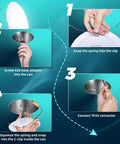 Instructions for installing 24 Pack 6 Inch Retrofit Led Recessed Can Lights With Super Bright Output And Zero Fuss.