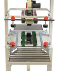Versatile Case Sealer And Adjustable Top And Bottom Tape Dispenser Zero Stress Smooth Operator For Custom Shipping Boxes with dual belt design.