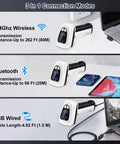 All In One 1D And 2D Barcode Scanner With Bluetooth Wireless Connectivity, Setting Keypad And LCD Display, AI Voice Feedback