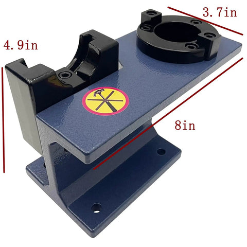 BT40 CNC Tool Holder With Locking Fixture And Aluminum Clamp Seat Universal Lathe Tool Holder For Horizontal And Vertical Use Tightening Base Versatile CNC Lathe Fixture, blue steel body, 8in x 4.9in x 3.7in