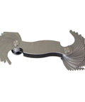 Screw pitch gauge, 28-leaf metric thread gauge, 0.25–2.50 mm pitch, stainless steel measuring tool