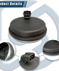 Rear Hub Bearing ABS Speed Sensor 2 Pack Plug And Play Direct Fit For Hyundai Sonata Tucson Veloster Kia Optima Sportage Cadenza Check Compatibility Replaces 58980 C1100 ALS3445 ABSB10499, includes product details in circular focus areas.