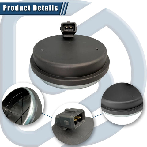 Rear Hub Bearing ABS Speed Sensor 2 Pack Plug And Play Direct Fit For Hyundai Sonata Tucson Veloster Kia Optima Sportage Cadenza Check Compatibility Replaces 58980 C1100 ALS3445 ABSB10499, includes product details in circular focus areas.