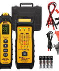 Lightweight Circuit Tracer And Breaker Finder Tool Nailing Down Dead Shorts Up To Six Hundred Volts with accessories in a carrying case.