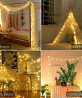 33 Ft 100 LED Star Fairy String Lights With Remote And Timer For Indoor And Outdoor Use in bedroom, tent, party, decor.