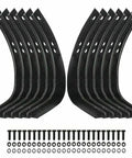 Heavy Duty Tiller Tines Set Of 12 Compatible With 4460J 4459J 6554J And 6555J For Deep Soil Cultivation with bolts and nuts