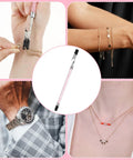 2 In 1 Stainless Steel Bracelet Helper Tool For No Hassle Slip On Wear And Clasp Fastening Jewelry Clasp Helper for necklaces