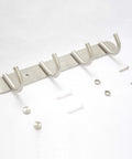 Brushed Nickel 11 Inch Wall Mounted Coat Rack With Four Hooks Durable 304 Stainless Steel Towel Rail parts included