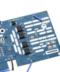 Rock Solid Battery Protection Shell With Built In Circuit PCB Board Custom Fit For Ryobi 18V P103 P108 Packs close-up of PCB with components.