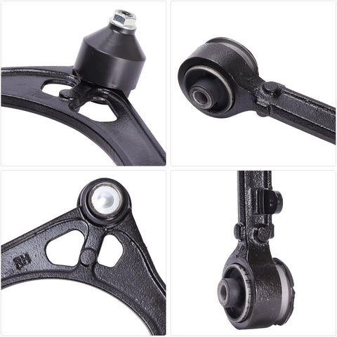 Close-up of Beefed-Up Front Upper Control Arm With Ball Joints Replacement Kit for 2005-2019 Chrysler 300 and similar models.
