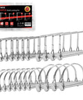 22 Piece Shaft Locking Pin Kit with zinc plated heavy duty trailer coupler pins in square and arch shapes on display