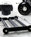 Glute Ham Glider For Home Gym Workouts, Booty Builder And Leg Exercise Roller, 3-inch smooth urethane wheels, steel frame.