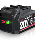 Upgraded 20V Replacement Battery For Skil Power Tools 6000 Mah Pack Delivers Real World Juice Dependable Lithium Ion Build with charge indicator.
