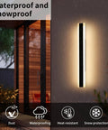 Dope Outdoor Wall Sconce Lights With Three Color Temperatures 3000K 4500K 6000K For Patio Yard Garage, illuminated exterior in rain