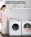 Dryer No Fuss Push To Start Switch Replacement For GE And Hotpoint Dryers Fits Multiple Models next to working dryer