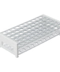Plastic Test Tube Rack For 15 To 18 mm Tubes, 50 Hole Capacity, 18.7 mm Hole, Detachable Lab Organizer, Durable Polystyrene Construction