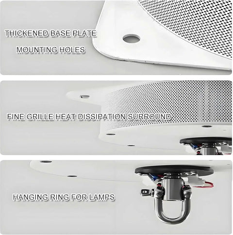 Heavy Duty Electric Chandelier Lift Kit With Smart Remote Control For High Ceiling Pendant Lights, Base plate and heat dissipation features.
