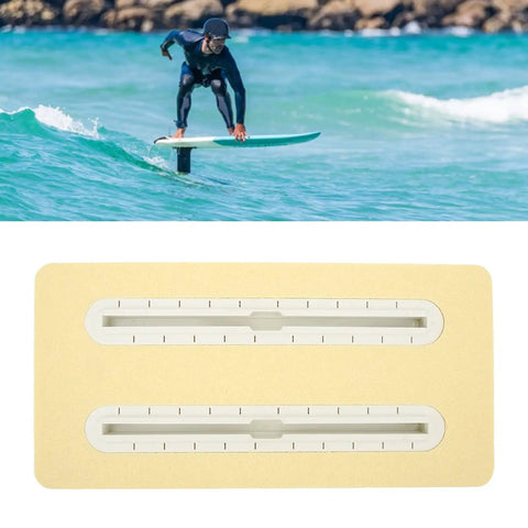 Lightweight Hydrofoil PVC Foam Box With Track Rail Mount For Outdoor Use White Durable Plastic Construction Easy Install