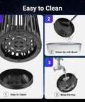 Outdoor Bug Zapper And LED Light Combo Portable Electric Mosquito Killer With Solar Panel Rechargeable Insect Trap cleaning steps