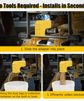 Dust Port Adapter For DWE7485 Table Saw, Fast And Efficient Dust Collection, Compact Plastic Design With Hook, Easy Install