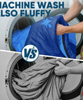 Comparison of Lightweight Adult Sleeping Bag For Camping And Backpacking, Water Resistant And Machine Washable, and a regular fabric in washers.