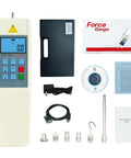 Digital Force Gauge 500N Push Pull Gauge For Tension And Compression Testing 5 Modes And 3 Display Methods Pro Grade Quality Supports Newton Kilogram And Pound Units Gravity Setting For Precise Measurements, with case and accessories