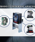 Product internal components of Automatic Sliding Gate Opener With Remote Transmitters And Infrared Photocell Sensor, Chain Drive Kit.