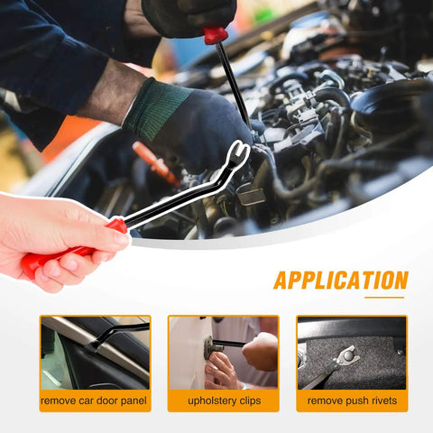 Hella Reliable 425 Piece Kit Car Push Retainer Clips And Auto Fastener Assortment for using removal tool on engine components.