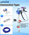 Three Pack One Quarter Inch Spray Gun Rotary Union 360 Degree Rotatable Joint For Smooth Hose Torsion Relief And Easy Swivel Connection Durable Sprayer Accessory Set used with spray gun and hose