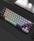 65 Percent Compact Backlit Gaming Keyboard For PC And Windows Laptops, 68 Keys Membrane Wired Keyboard With Anti Ghosting