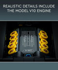 Technic Lamborghini Huracan Tecnica Advanced Build Kit showing detailed V10 engine model from toy car set 42161.