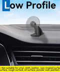 4 Pack 17mm Sticky Ball Mounts For Car Dash Adhesive Replacement MagSafe Phone Holder Base installed on car dashboard.