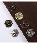 Heavy Duty 10 Pack Stainless Steel Duckbilled Box Hasp Lock Toggle Latches with Screws displayed on wooden surface