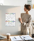 Eight Pack Magnetic Sign Holders For 8.5 By 11 Inch Documents For monthly planner on refrigerator, clear plastic wall mount