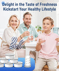 Family enjoying clean water from Water Filter Replacement For Lifestraw Home Dispenser And 18 Cup Glass Pitcher 7 Cup Plastic Pitcher