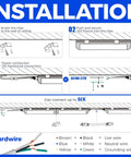 Installation steps for T8 LED Shop Light 4Ft 40W 5500 Lumens 5000K Daylight With Clear Cover V-Shape Fixture for garages.