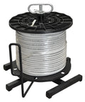 Wire Smart Cable Dispenser Floor Or Stud Mount 3 In 1 Pro Grade Utility With Two Mount Brackets and Reel on black frame