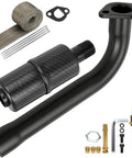 Beefed Up Performance 212 Exhaust Header Pipe Muffler Silencer Kit for Predator 212 196cc 224cc Engines and Coleman CT200U Parts