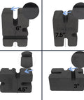 Bench Press Block For Safe, No Nonsense Training On Flat And Incline Sets, Adjustable EVA board sizes for weight lock.