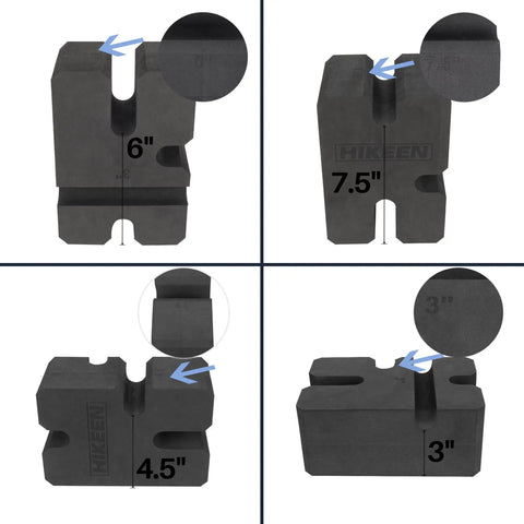 Bench Press Block For Safe, No Nonsense Training On Flat And Incline Sets, Adjustable EVA board sizes for weight lock.