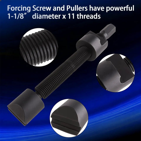 Heavy Duty Dual Wheel Separator Kit For Trucks And Trailers, 4 Piece Wheel Hub Removal Tool with 11 Threads Close-Up
