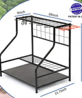 Beefy Heavy Duty Garden Tool Organizer For Garage And Shed Holds Up To 58 Long Handled Tools With Durable Tool Rack Stand.