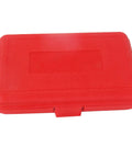 Red rugged case for Precision One Two Three Inch Machinist Blocks Pair, designed for storage and transport of precision tools.