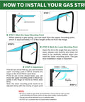 How to install 10 Inch Stainless Steel Hydraulic Gas Spring Struts with step-by-step instructions for proper mounting.