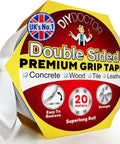 Heavy Duty Double Sided Carpet Tape 20m Long 21mm Wide No Residue Extra Strong Rug Grip Adhesive Tape For Home And Pro Use