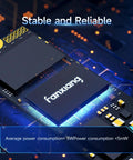 500GB NVMe PCIe Gen4 M2 SSD Upgrade For PC, Laptops, And PS5 Up To 4700 MBps With 3D NAND SLC Cache, Snappy Load Times, Smooth Boots, Game Changing Internal Storage For Fast Responsive Performance. image of SSD chip with low power use